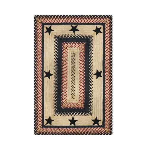 August Grove® Jahiem Handmade Braided Performance Brown/Red Rug